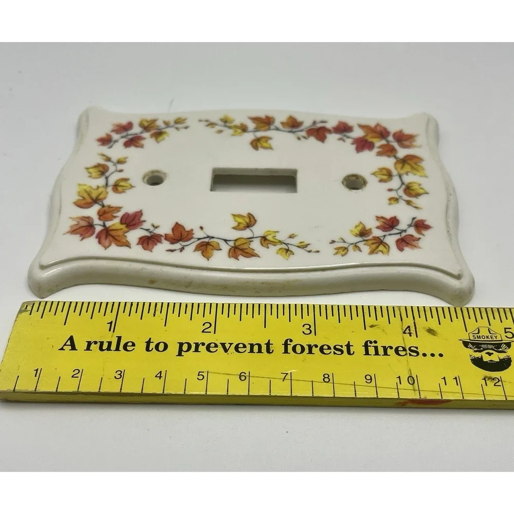 Vintage W.B.Holton Fall Floral Switch Cover 1974